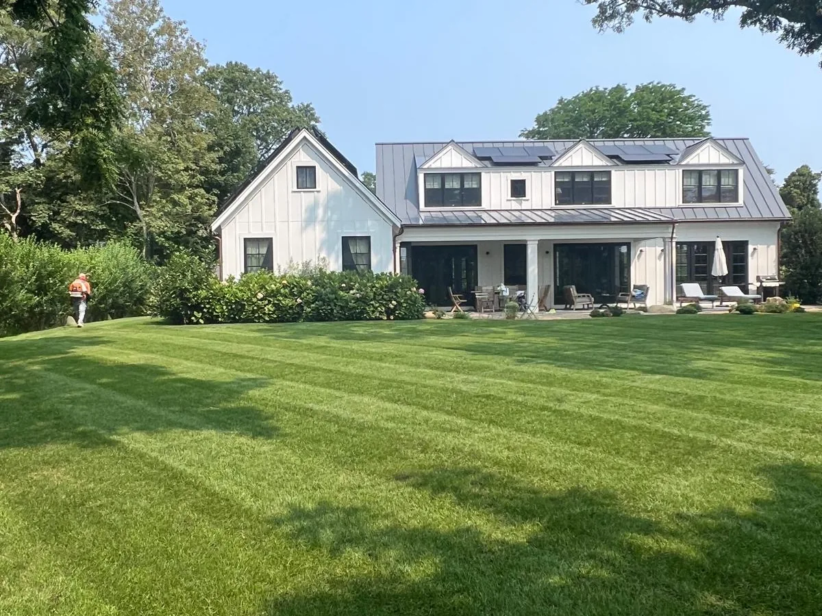 Lush maintained lawn on Martha's Vineyard