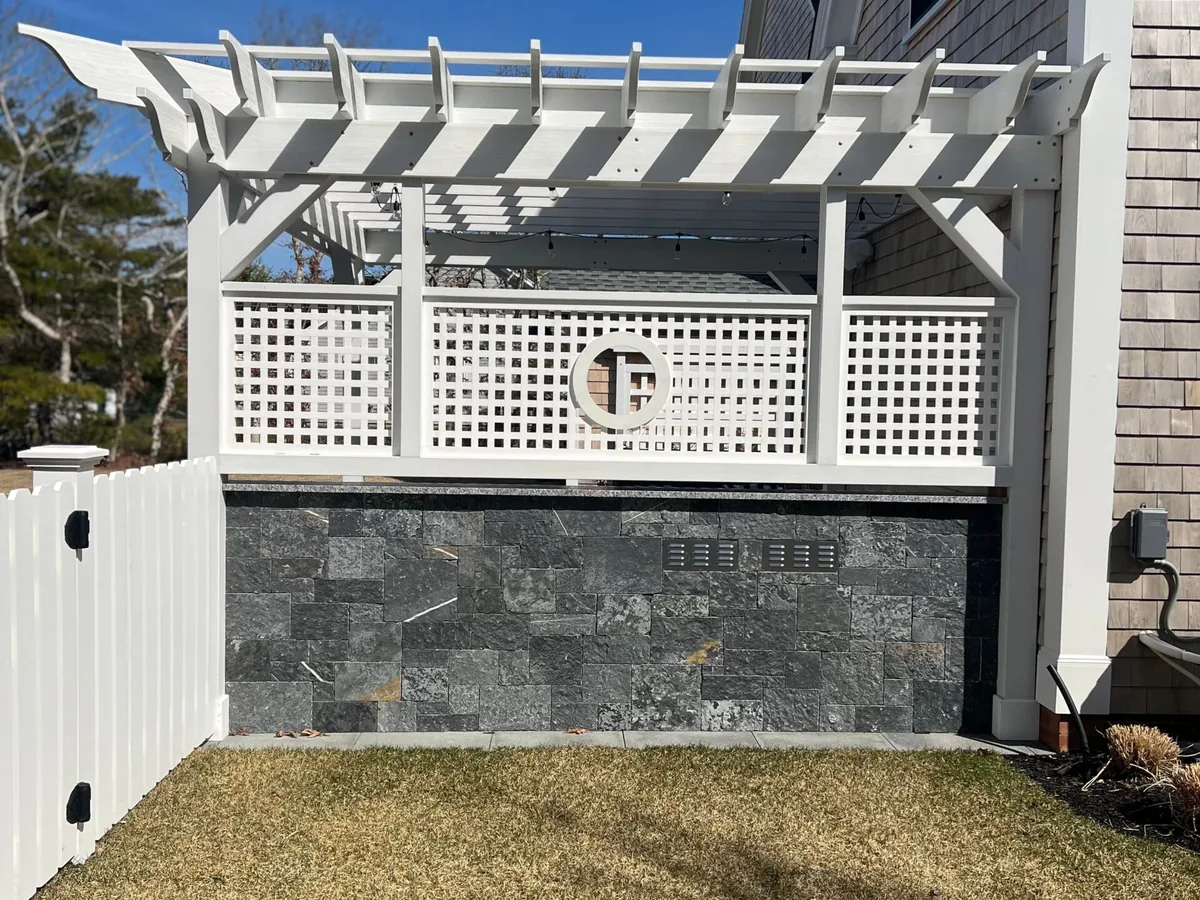 Manufactured stone veneer on Martha's Vineyard